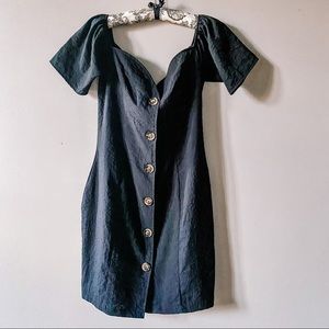 BOOHOO Off Shoulder Sweetheart Neck LBD